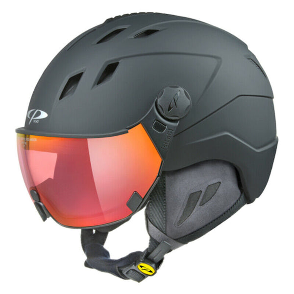 CP Corao + Visierhelm black red mirror Skihelm Snowboardhelm