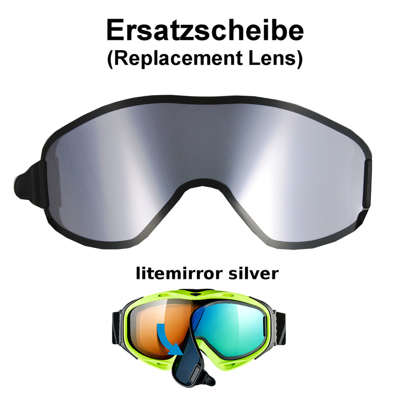 uvex G.GL 300 & UVISION Ersatzscheibe Silber blk