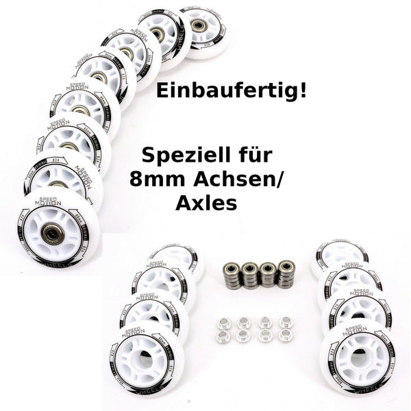 Tempish SPEED MOTION Rollenset - ABEC7 + 8mm Spacer | 80mm/82A