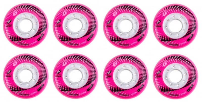 Hyper Wheels Concrete +Grip Limited Performance Outdoor 4er oder 8er Set Rollen - 72mm / 84 A fluo pink