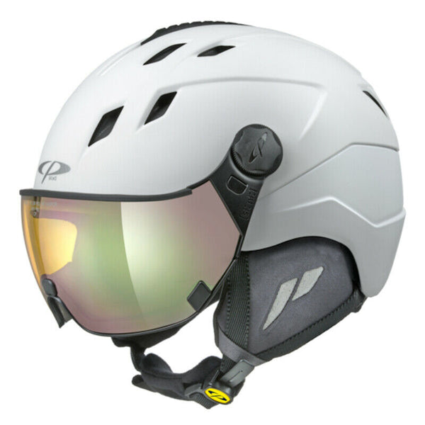 CP Corao + Visierhelm white pink mirror Skihelm Snowboardhelm