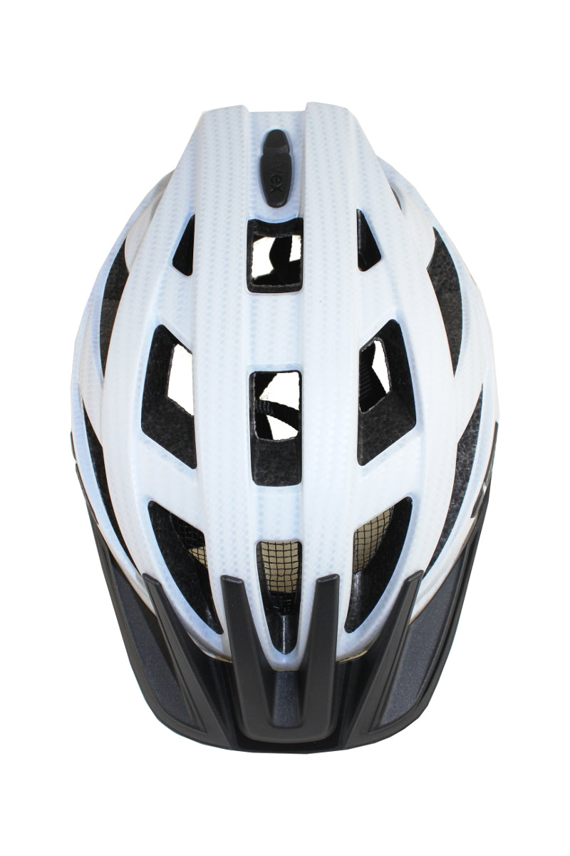 i-vo cc Fahrradhelm white carbon look mat