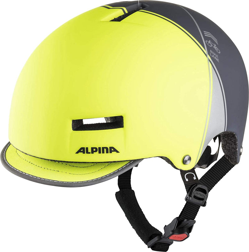 Alpina GRUNERLOKKA Fahrradhelm neon yellow charcoal Unisex