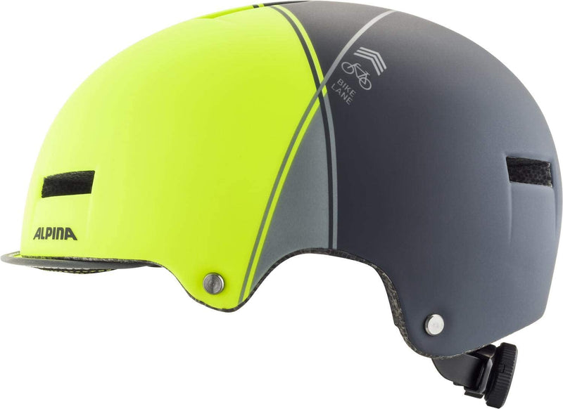 Alpina GRUNERLOKKA Fahrradhelm neon yellow charcoal Unisex