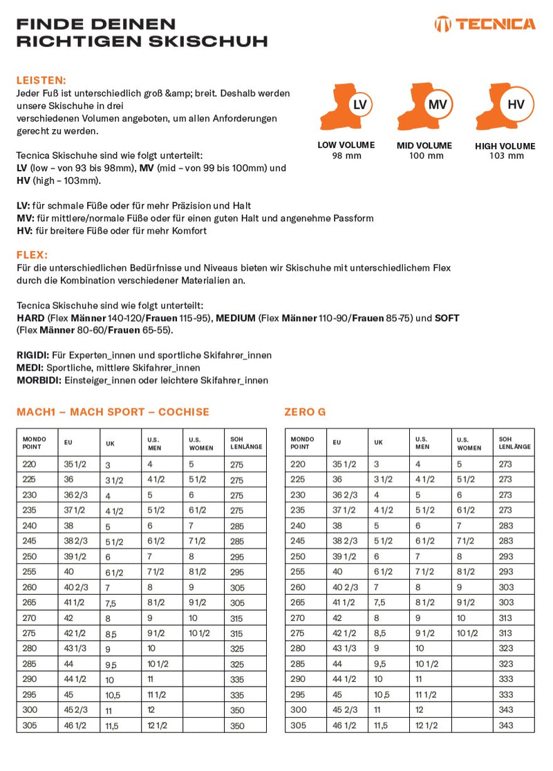 Tecnica COCHISE TEAM Skischuh prog. orange Damen Gr. Mondo 24.5 - EU 38 2/3