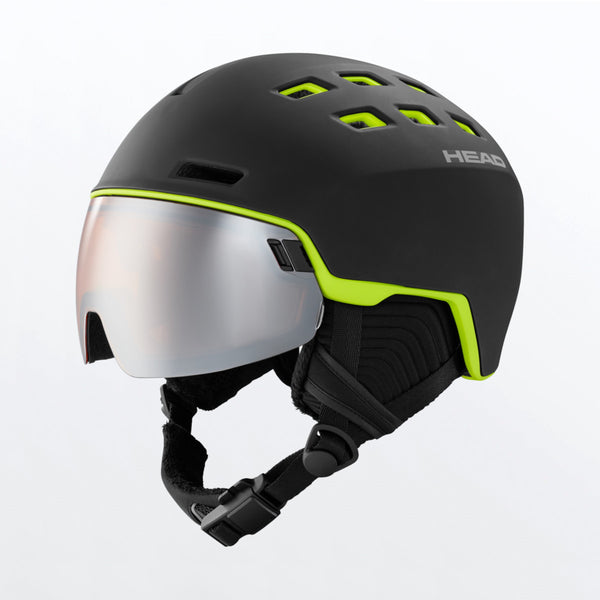 Head RADAR Skihelm black lime Unisex