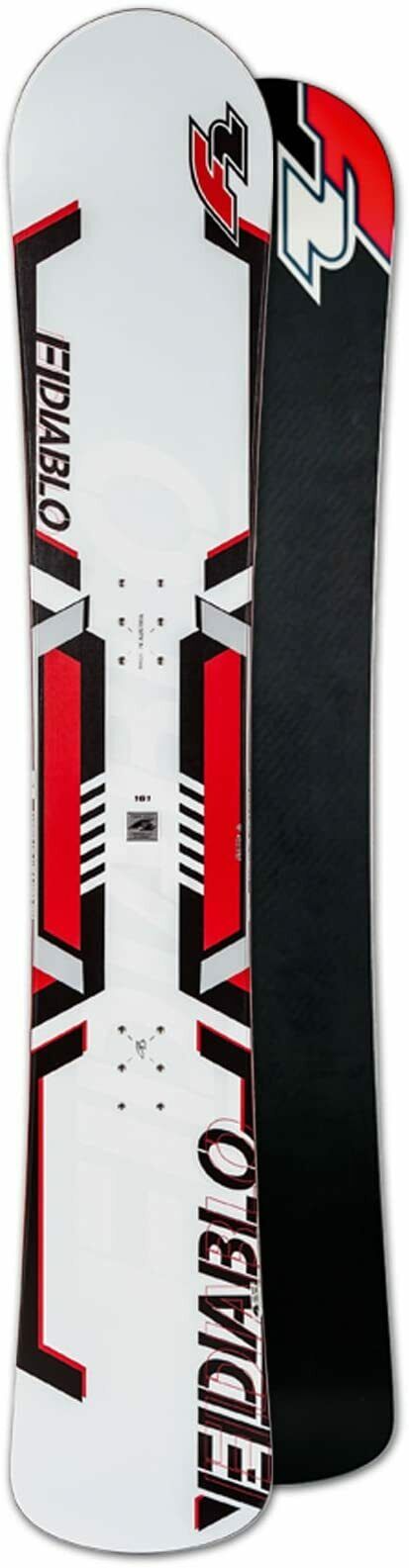 F2 EL DIABLO 161cm - Unisex Alpinboard Weiß Rot