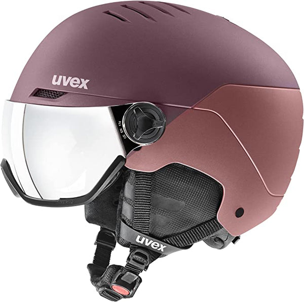 uvex WANTED VISOR Ski-Snowboardhelm bramble-antique rose mat Unisex