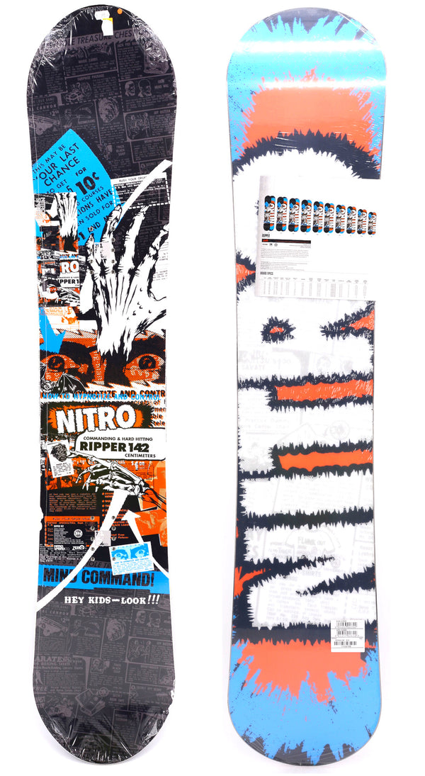 NITRO RIPPER - 142 cm Youth Twin Shape Snowboard Softboot Park Freeride CH-20