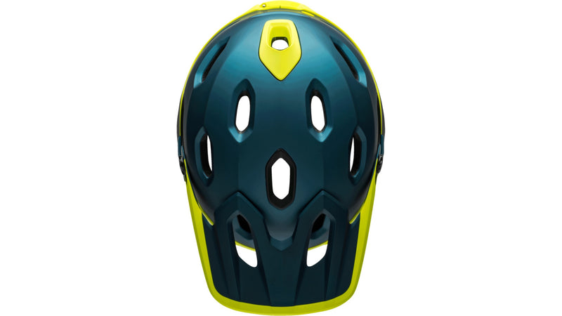 Bell SUPER DH SPHERICAL Fahrradhelm matte/gloss blue yellow Unisex